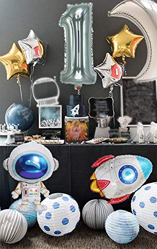 Space Birthday Decorations Astronaut Party First Trip Around the