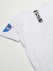 Southpole - Kids Boys' Big NASA Collection Fashion Tee Shirt (Short & Long Sleeve), White Astronaut, Small