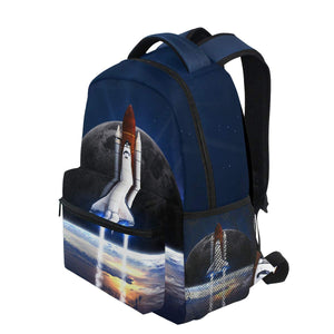 Space Rocket Backpack for Boys Girls Elementary School Nasa Bookbag