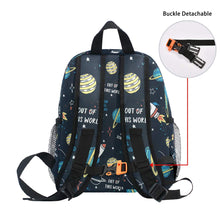 Load image into Gallery viewer, Space Rocket Universe Galaxy Backpack
