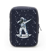 Load image into Gallery viewer, Space Galaxy Dabbing Spaceman Pencil Case Pen Pouch Organizer with Astronaut and Star Design | Lime &amp; Lane
