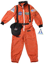 Load image into Gallery viewer, Astronaut Suit with Embroidered Cap and NASA patches | ORANGE | Size 4/6
