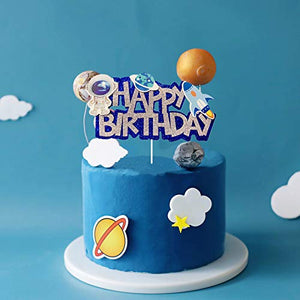 Space Birthday Cake Topper - Space Birthday Cake Decoration