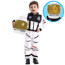 Load image into Gallery viewer, Astronaut NASA Pilot Costume with Movable Visor Helmet for Kids
