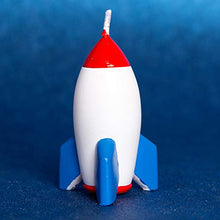 Load image into Gallery viewer, Rocket Birthday Candle
