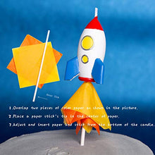 Load image into Gallery viewer, Rocket Birthday Candle
