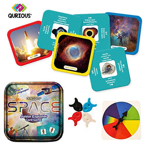 Space Junior Explorer | STEM Flash Card Game | Pre-Readers Spin & Adventure Through The Galaxy. Using NASA Photos, Little Astronomers and Mini Future Astronauts Learn About Space