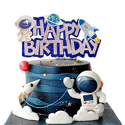 Space Birthday Cake Topper - Space Birthday Cake Decoration