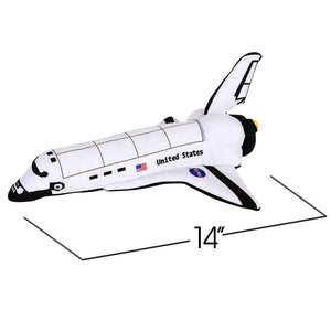 Space Shuttle Plush Toy- 14 Inch Soft and Cuddly Astronaut Spaceship