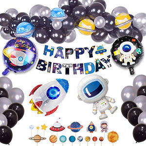 76 pack Outer Space & Astronaut Birthday Party Decorations Astronaut