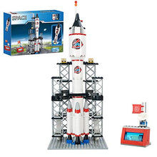Load image into Gallery viewer, Spaceship Building Set City Space Rocket Ship Toys with Launch Control Center &amp; Mini Astronaut (309PCS)
