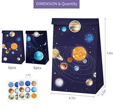 Load image into Gallery viewer, Outer Space Party Bags - Galaxy Paper Gift Bags - Favor Bags Treat Bags for Kids Birthday
