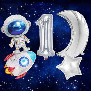 Set of 5 Outer Space First Birthday Party Decoration