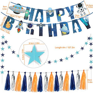 Space Party Supplies, Solar System Birthday Party Supplies Decoration, Outer Space Party Decorations Kids Astronaut Birthday