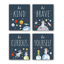 Load image into Gallery viewer, Outer Space Wall Art Painting, Set of 4
