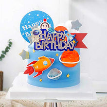 Load image into Gallery viewer, Space Birthday Cake Topper - Space Birthday Cake Decoration
