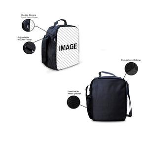 HUGS IDEA Universe Space Pattern Boys School Backpack Lunch Bag Set