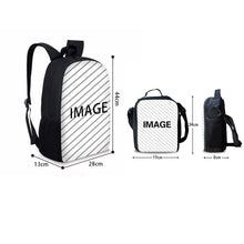Load image into Gallery viewer, HUGS IDEA Universe Space Pattern Boys School Backpack Lunch Bag Set

