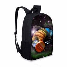 Load image into Gallery viewer, HUGS IDEA Fashion Kids Schoolbag Universe Space Printed Backpack for Teenager Boys Back to School
