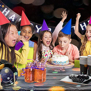 177-Piece Outer Space Party Supplies Set | Serves 25