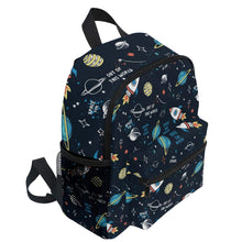 Load image into Gallery viewer, Space Rocket Universe Galaxy Backpack
