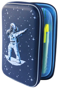Space Galaxy Dabbing Spaceman Pencil Case Pen Pouch Organizer with Astronaut and Star Design | Lime & Lane