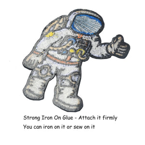 Joylish 3 Set Large NASA and Astronaut Iron on Patches, Decorative Sew on Pacth Badges for DIY Clothing Jeans Backpack Jackets - NASA, Astronaut and Shuttle