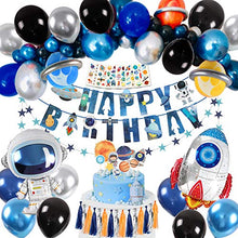 Load image into Gallery viewer, Space Party Supplies, Solar System Birthday Party Supplies Decoration, Outer Space Party Decorations Kids Astronaut Birthday
