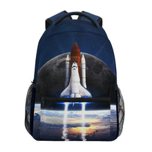 Load image into Gallery viewer, Space Rocket Backpack for Boys Girls Elementary School Nasa Bookbag
