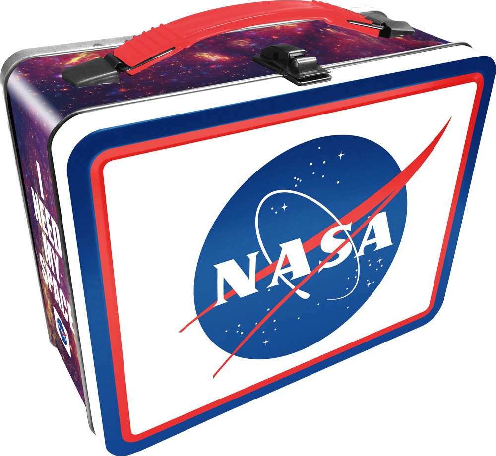 Aquarius NASA Logo Tin Fun Box