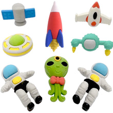 Load image into Gallery viewer, OHill Pack of 28 3D Outer Space Pencil Erasers Puzzle Erasers for Party Favors Supplies Classroom Treasure Box Prizes
