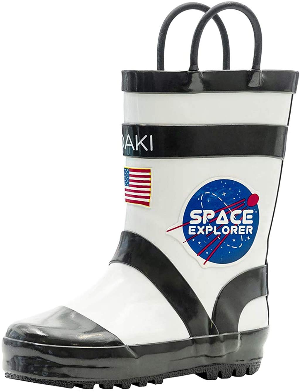 Space Explorer Astronaut Loop Handle Rain Boots | Different Sizes