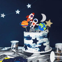 Load image into Gallery viewer, 30 PCS Outer Space Cupcake Toppers

