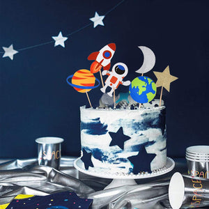 30 PCS Outer Space Cupcake Toppers