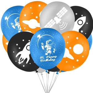 Outer Space Party Balloons 12 Inch Outer Space Balloons Space Latex Balloons For Space Decorations Birthday Party Decorations 24Pcs/Pack