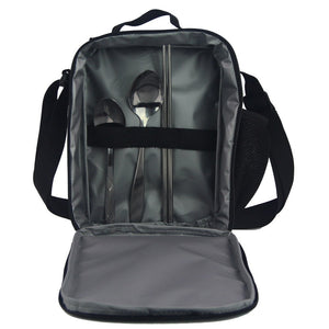 HUGS IDEA Universe Space Pattern Boys School Backpack Lunch Bag Set