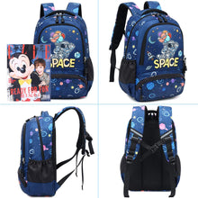 Load image into Gallery viewer, School Backpacks Boys Space Astronaut Backpack with Lunch Bag and Pencil Case Kid Backpacks for Boys 3 in 1 School Bag for Elementary Preschool (Space Blue Set)
