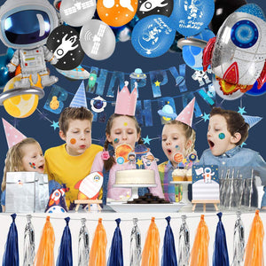 Outer Space Party Balloons 12 Inch Outer Space Balloons Space Latex Balloons For Space Decorations Birthday Party Decorations 24Pcs/Pack