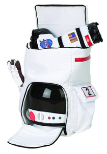 Aeromax Jr. Astronaut Backpack, White, with NASA patches