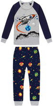 Load image into Gallery viewer, shelry Rocket Pajamas for Boys Kids Space Christmas Sleepwear Baby Girls Clothes 4 Pieces Pants Set 8t
