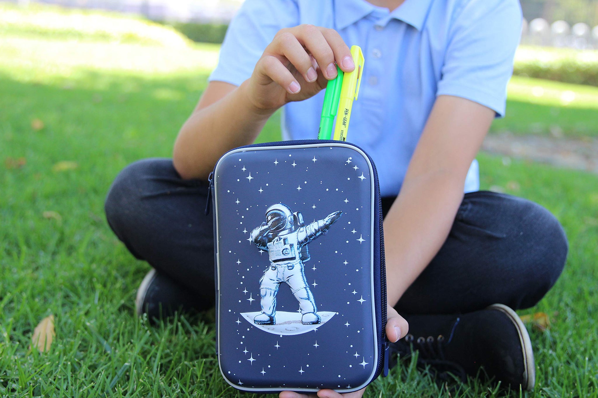 Space Galaxy Dabbing Spaceman Pencil Case Pen Pouch Organizer with Ast – MY  LITTLE ASTRONAUT