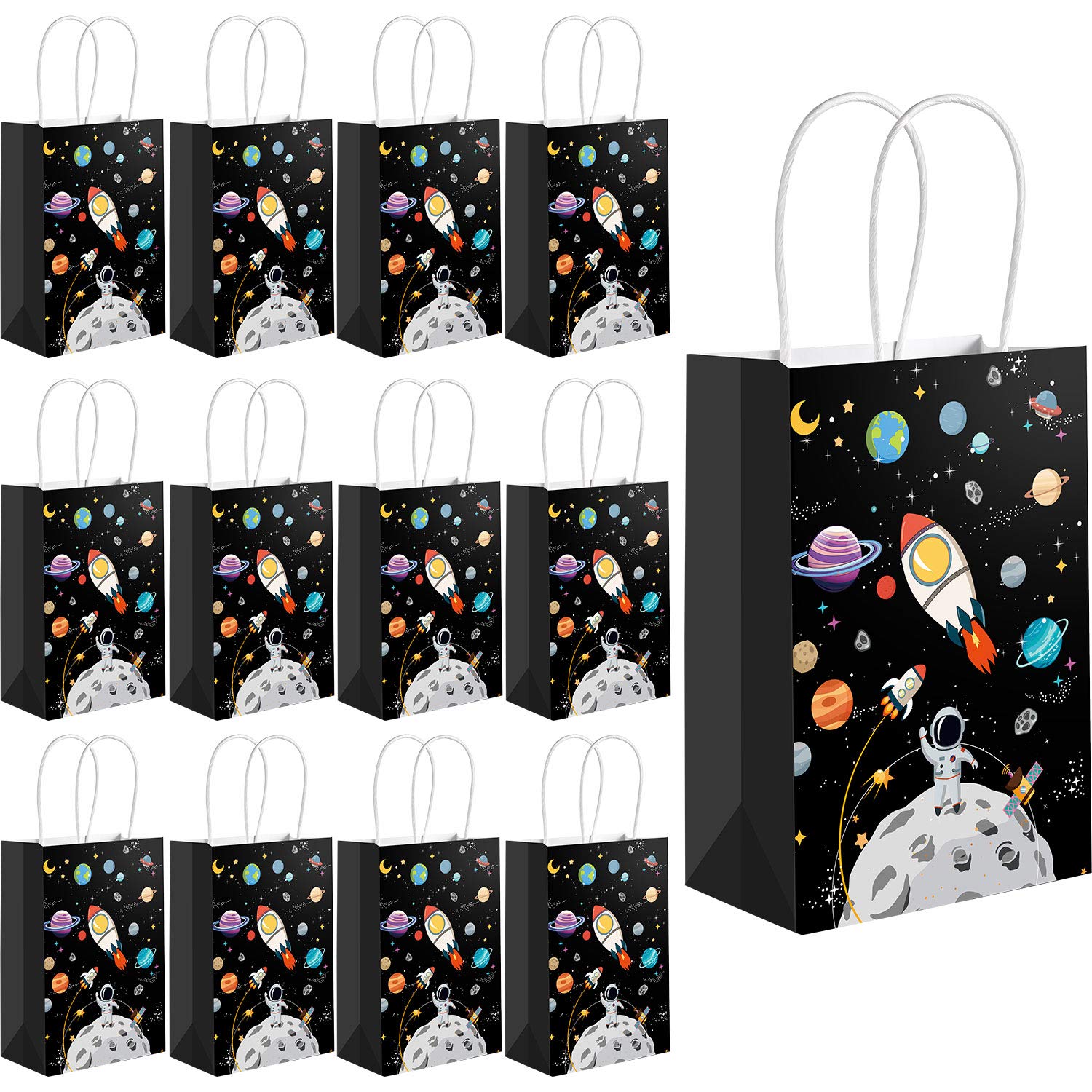 12 Pack Outer Space Gift Bags for Kids - Party Supplies – MY LITTLE  ASTRONAUT