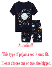 Load image into Gallery viewer, Family Feeling Big Boys Space Pajamas Short Sets 100% Cotton Kid Summer Pjs 8
