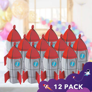 Fun Express Space Party Favor Boxes | 12 Count | Great for Outer Space and Galaxy-Themed Parties