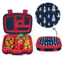 Load image into Gallery viewer, Space Rockets Lunch Box | Leak-Proof, 5-Compartment Bento-Style Kids Lunch Box

