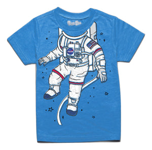 Peek-A-Zoo Toddler Become an Animal Short Sleeve T Shirt - Astronaut Turquoise - 4T