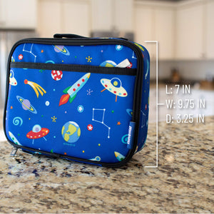 Wildkin Insulated Lunch Box Bag for Boys and Girls Perfect Size for Packing Hot or Cold Snacks for School and Travel, Mom's Choice Award Winner, BPA-free, Olive Kids, World